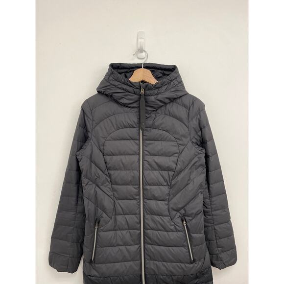 1X A Lady 650-Fill Goose Down Hooded Puffer Warm Lightweight Winter Jacket Size6 - Picture 3 of 13